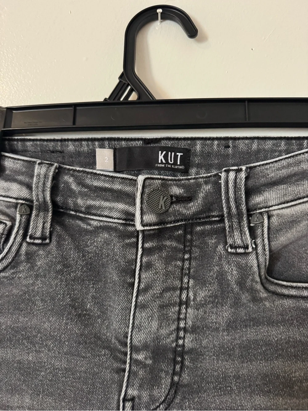 KUT From the Kloth Women’s Washed Gray Jeans 2
